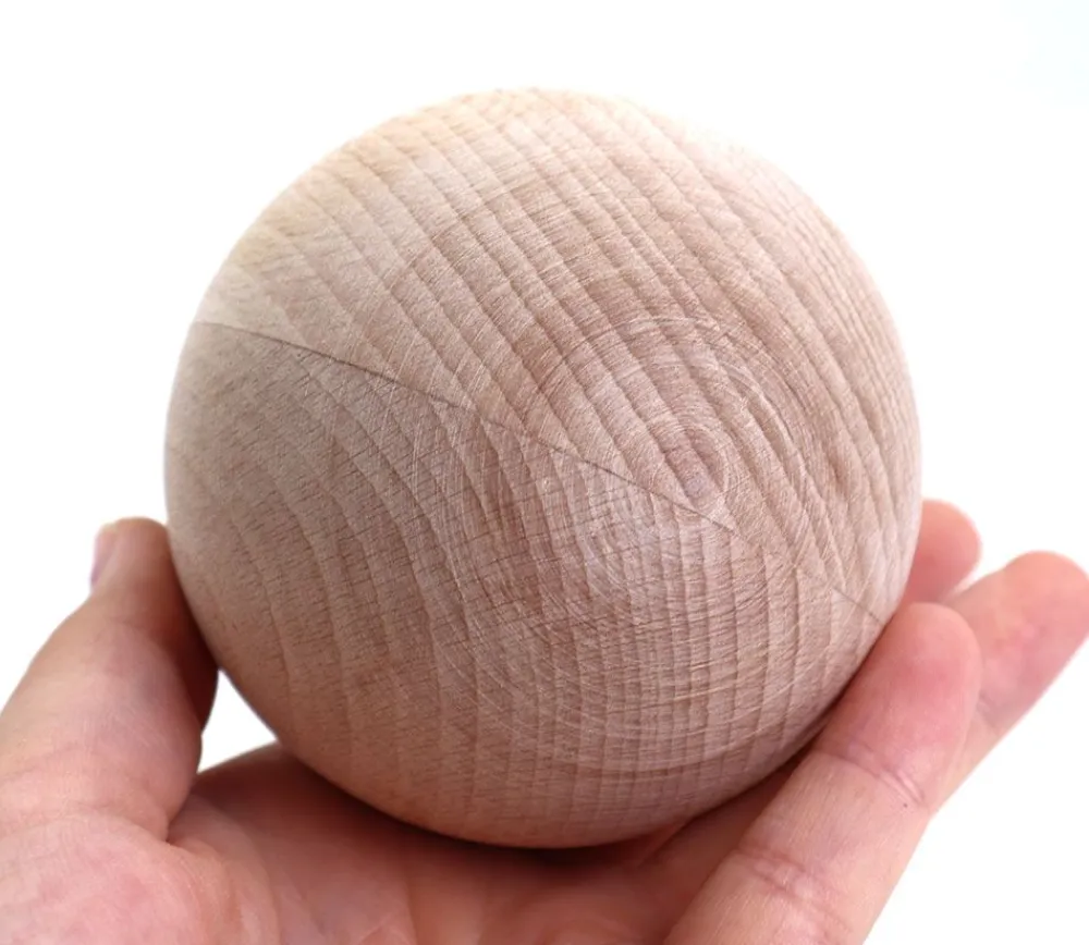 Tout Pour le Jeu Boule 8 cm en bois - grosse boule hêtre diamètre 80 mm