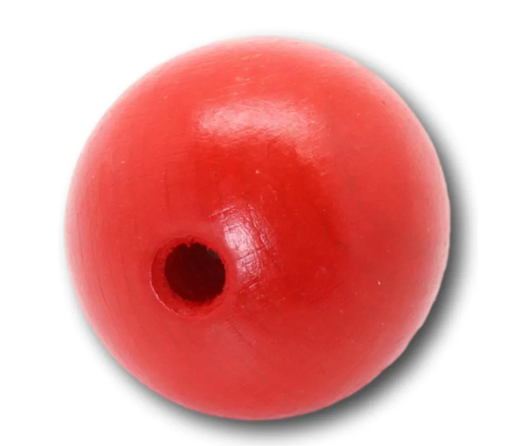Tout Pour le Jeu Boule percée 5 cm bois - grosse perle trou 8 mm