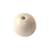 Tout Pour le Jeu Boule percée 3 cm en bois - grosse perle trouée hêtre diamètre 30 mm trou 6 mm