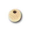 Tout Pour le Jeu Boule percée 2.5 cm en bois - perle hêtre Ø 25 mm trou de 6 mm