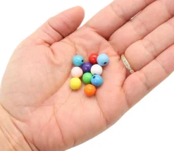 Tout Pour le Jeu Boule percée de 8 mm en bois- Mini perle trou 2.5 mm