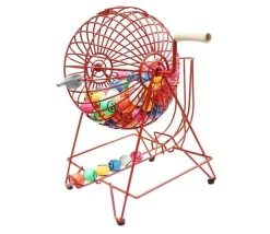 Tout Pour le Jeu Boulier de loto géant 31.5 cm + 90 boules + plateau de tirage