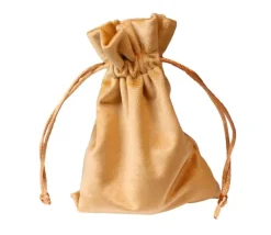 Tout Pour le Jeu Bourse sac 11 x 15 cm velours ultra épais beige vide