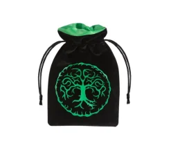 Tout Pour le Jeu Bourse Sac Forest 15x10 cm motif arbre de vie noir et vert