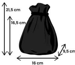 Tout Pour le Jeu Bourse Sac velours noir big 215 x 160 mm