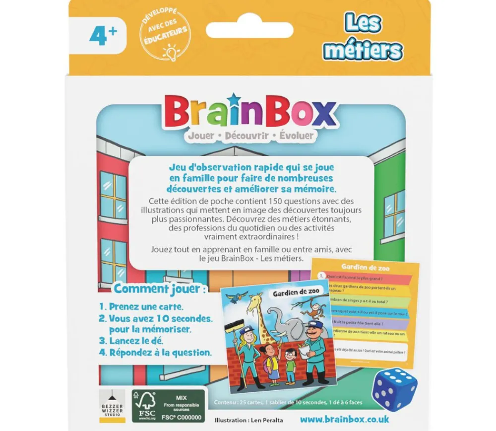 Tout Pour le Jeu Brainbox pocket : les métiers