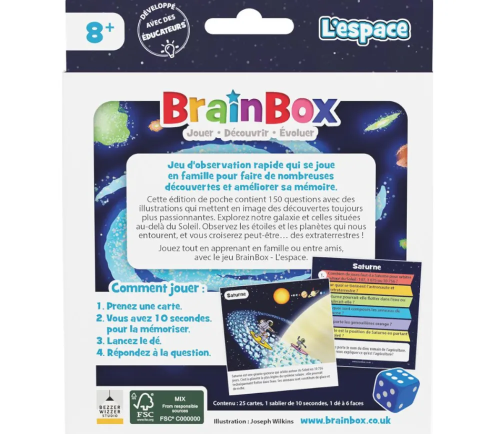Tout Pour le Jeu Brainbox pocket : l'espace