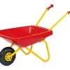 Tout Pour le Jeu Brouette enfant en plastique et métal rouge et jaune