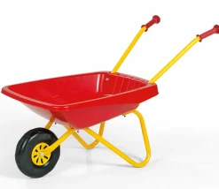 Tout Pour le Jeu Brouette enfant en plastique et métal rouge et jaune