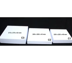 Tout Pour le Jeu C1 Boite jeu carré 220 x 220 x 48 mm blanche à personnaliser