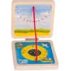 Tout Pour le Jeu Cadran solaire en bois Boussole enfant