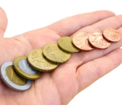 Tout Pour le Jeu Caissette avec 290 pièces et billets euros factices de jeux