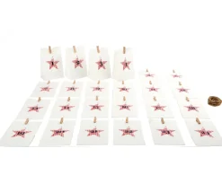 Tout Pour le Jeu Calendrier Avent : Guirlande de 24 sachets papier avec pince