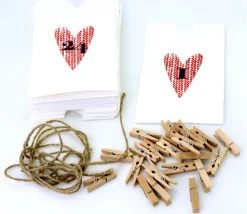 Tout Pour le Jeu Calendrier Avent : Guirlande de 24 sachets papier avec pince