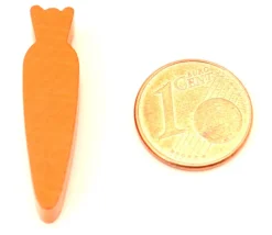 Tout Pour le Jeu Carotte bois orange 6.5 x 8 x 30 mm pion