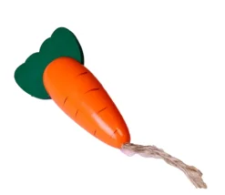 Tout Pour le Jeu Carotte en bois orange de 12 x 3 cm légume jouet