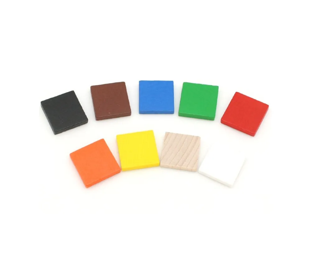 Tout Pour le Jeu Carré plat 20x20x4 mm en bois pour jeux 2 cm de côté à l'unité - pavés