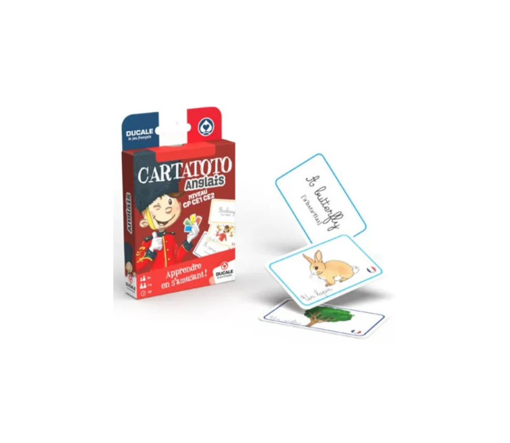 Tout Pour le Jeu Cartatoto Anglais apprendre en s'amusant 110 cartes CP CE1 CE2