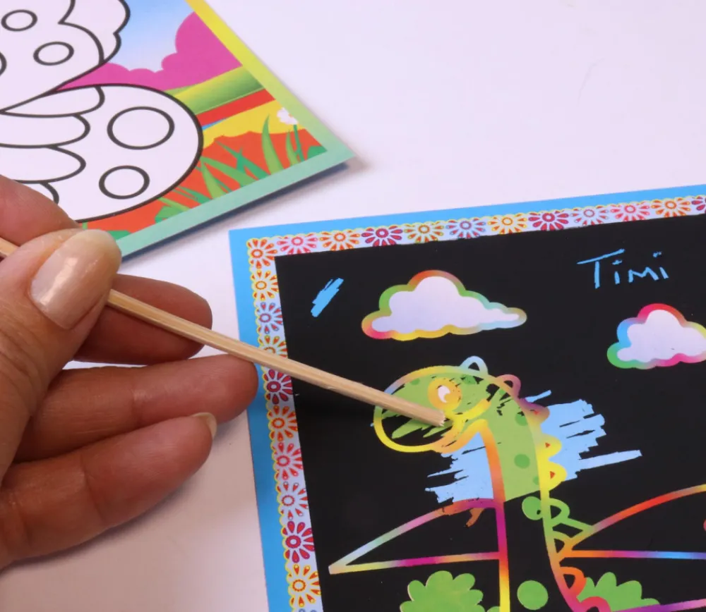 Tout Pour le Jeu Carte coloriage à gratter 17 x 13 cm