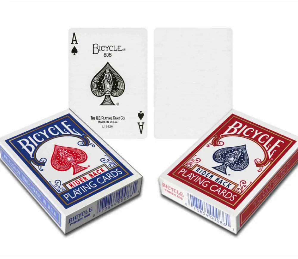 Tout Pour le Jeu Cartes à jouer recto avec figures et verso blanc magie Bicycle