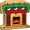 Tout Pour le Jeu Cheminée en bois 9.2 cm