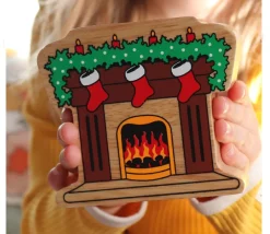 Tout Pour le Jeu Cheminée en bois 9.2 cm