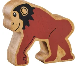 Tout Pour le Jeu Chimpanzé singe en bois 8 x 7.5 x 2.4 cm