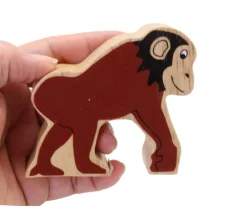 Tout Pour le Jeu Chimpanzé singe en bois 8 x 7.5 x 2.4 cm