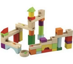 Enfant Tout Pour le Jeu Circuit de billes en bois 58 pièces