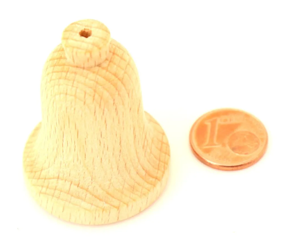 Tout Pour le Jeu Cloche en bois 30 x 40 mm - clochette pion