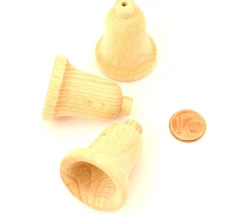 Tout Pour le Jeu Cloche en bois 30 x 40 mm - clochette pion