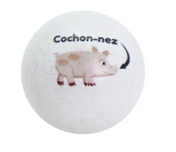 Tout Pour le Jeu Cochonnet FUN "cochon-nez" hêtre 3 cm blanc