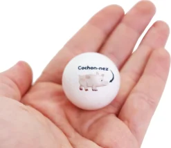 Tout Pour le Jeu Cochonnet FUN "cochon-nez" hêtre 3 cm blanc