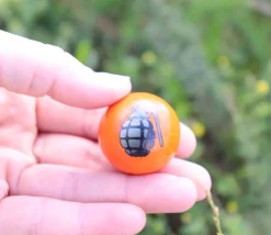 Tout Pour le Jeu Cochonnet FUN "Grenade" hêtre 3 cm orange