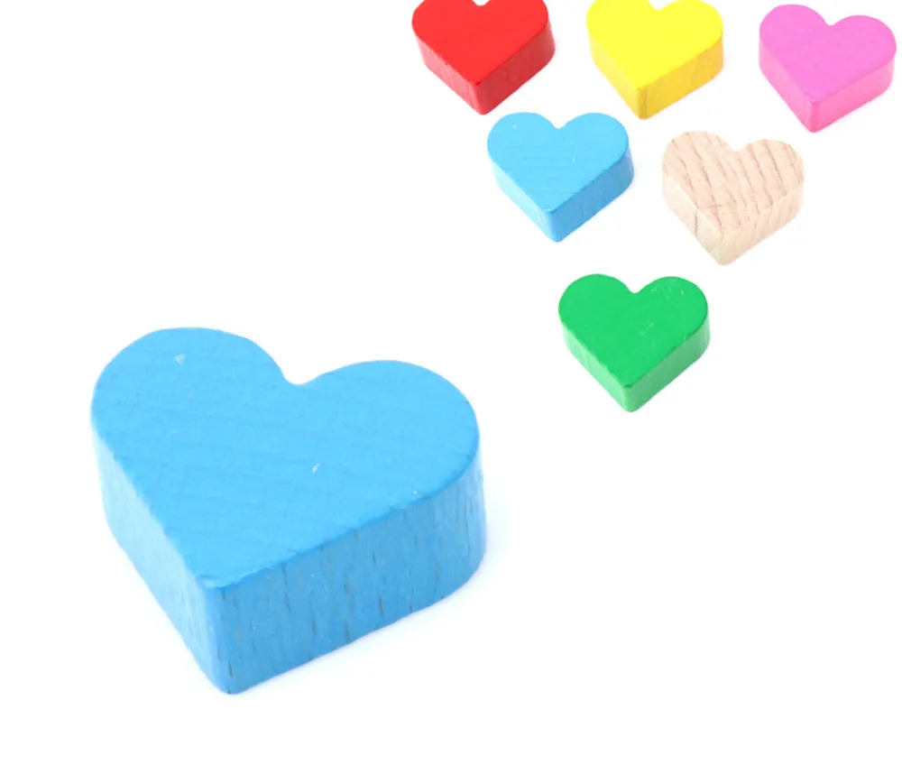 Tout Pour le Jeu Coeur en bois pion de 2 x 1.7 cm à l'unité