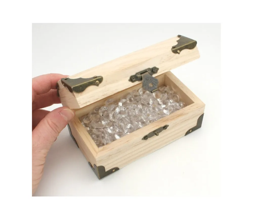Tout Pour le Jeu Coffre au trésor naturel 12 x 6.5 x 6 cm pirate