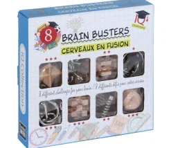 Tout Pour le Jeu Coffret 8 casse-tête bois et métal - 3 niveaux de difficulté