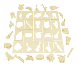 Tout Pour le Jeu Coffret 20 Instruments de musique en bois jeu