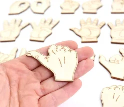 Tout Pour le Jeu Coffret 22 Mains bois pour exercices Praxis pose kinétique