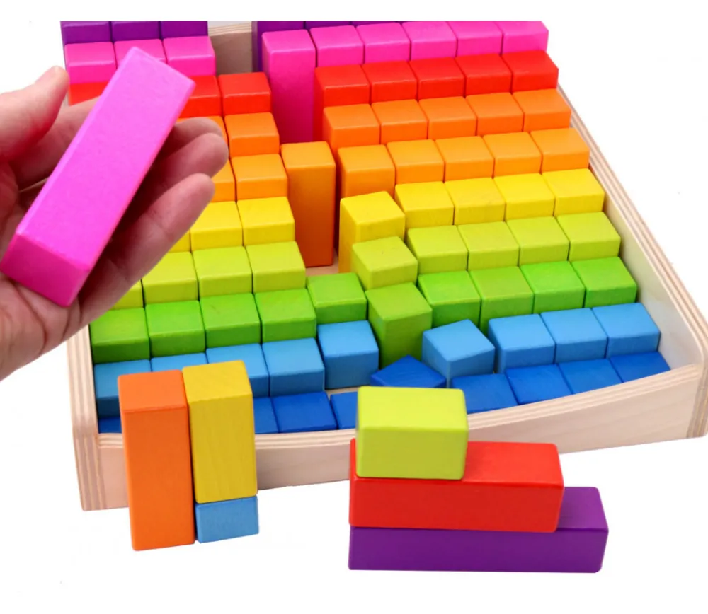 Tout Pour le Jeu Coffret 100 Réglettes graduelles géantes arc-en-ciel