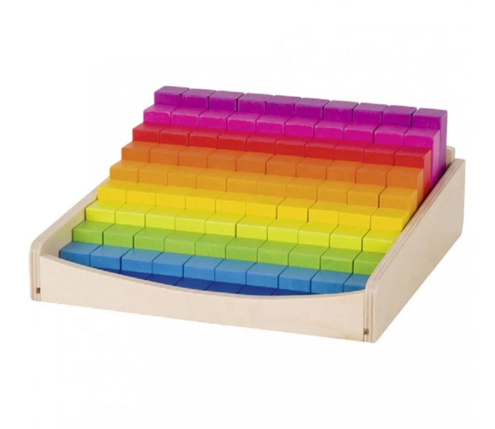 Tout Pour le Jeu Coffret 100 Réglettes graduelles géantes arc-en-ciel