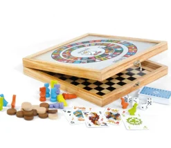 Tout Pour le Jeu Coffret bois 100 jeux de société junior classiques