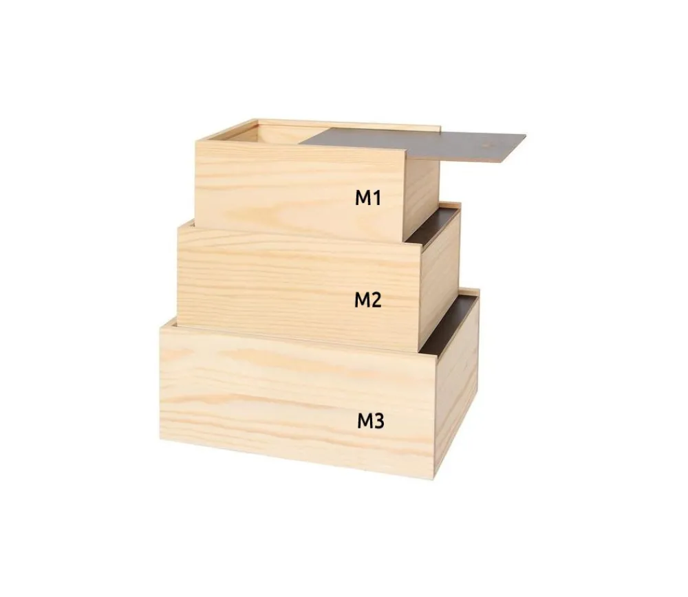 Tout Pour le Jeu Coffret bois 20 x 15 x 8.5 cm couvercle ardoise M2