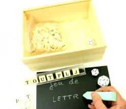 Tout Pour le Jeu Coffret bois 22.5 x 17.5 x 9.5 cm couvercle ardoise M3