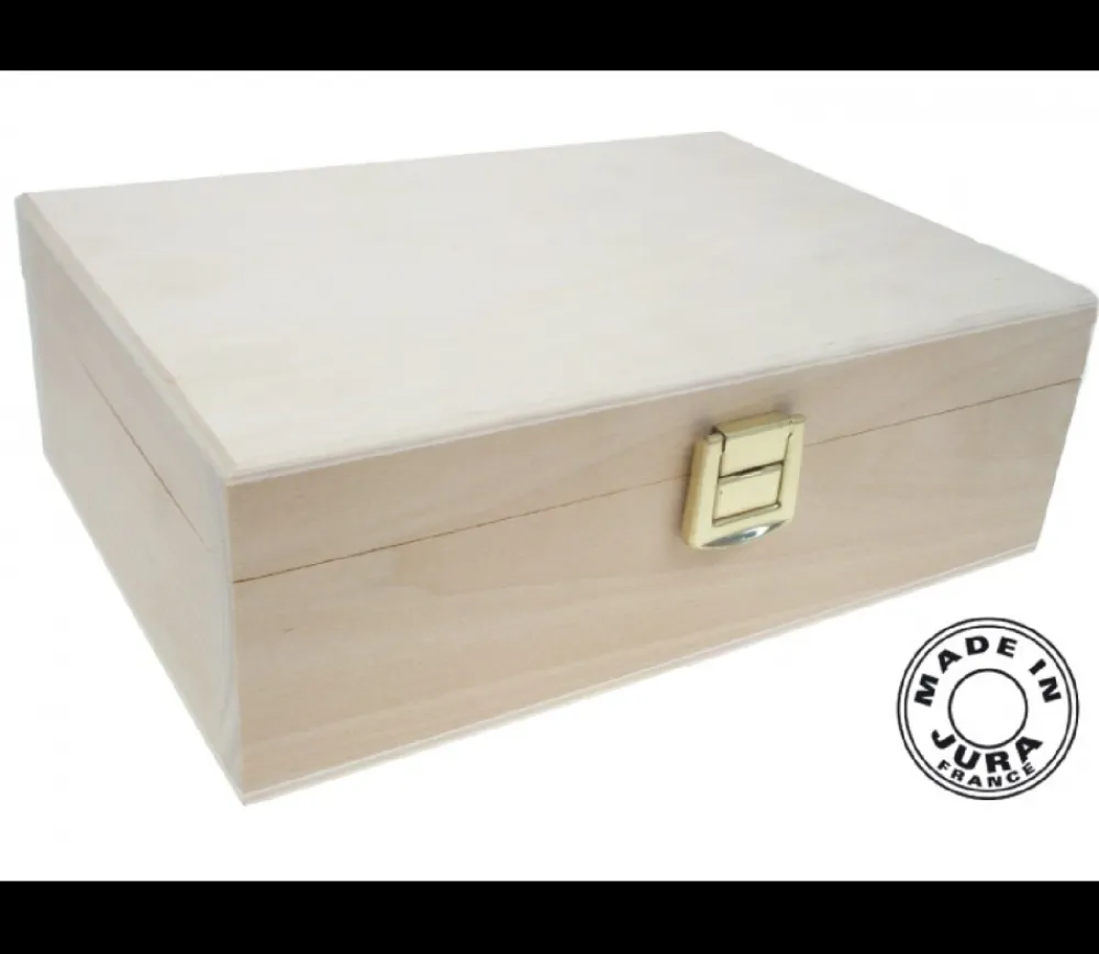 Tout Pour le Jeu Coffret bois 20 x 14 x 7 cm fermoir - Fabrication France