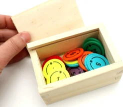 Tout Pour le Jeu Coffret bois avec glissière 10 x 7 x 4 cm pour accessoires jeux
