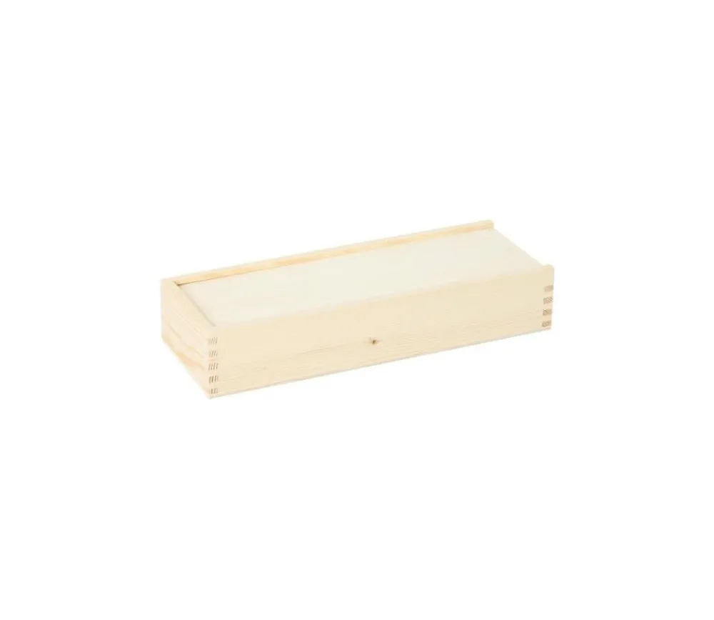 Tout Pour le Jeu Coffret bois M+ long 28 x 10 x 5 cm couvercle à glissière pour ranger vos accessoires de jeux