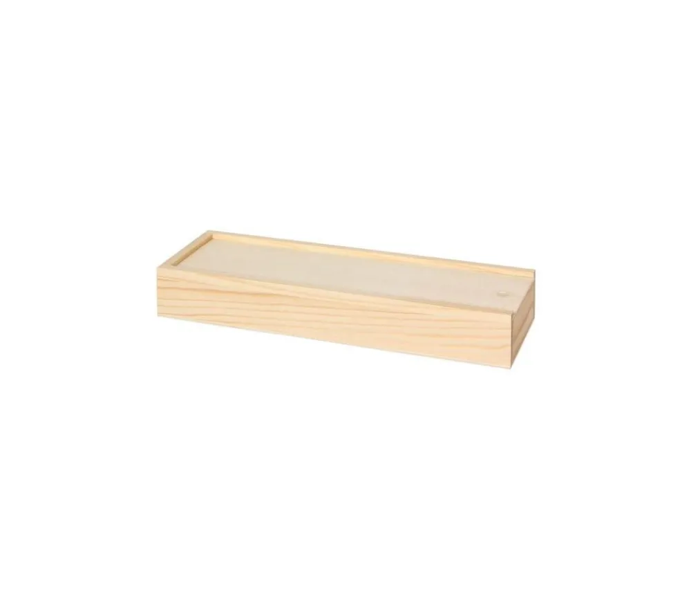 Tout Pour le Jeu Coffret bois M+ long glissière 26.5 x 10.5 x 7 cm
