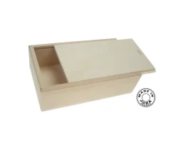 Tout Pour le Jeu Coffret bois naturel 12x6.6x3.3 cm pour cartes tarot, billes, mini jeux. couvercle glissière
