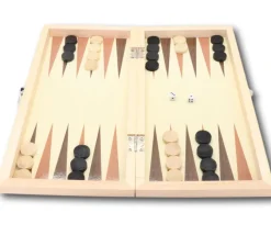 Tout Pour le Jeu Coffret échecs / Dames anglaises / Backgammon 30 cm en bois - 3 jeux en 1